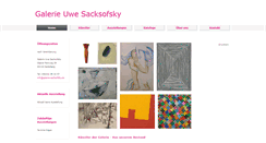 Desktop Screenshot of galerie-sacksofsky.de